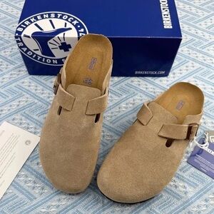 Birkenstock Boston Suede Taupe